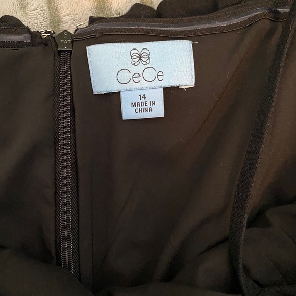 CeCe Black Ruffled Jumpsuit - Picture 2 of 3